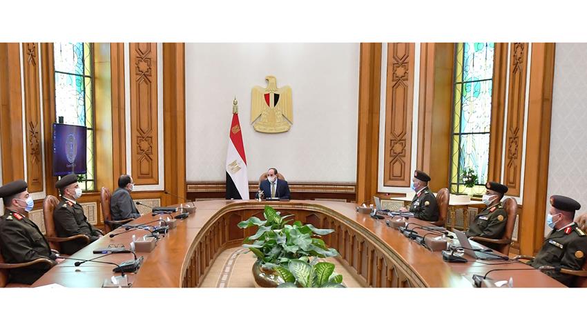 السيد الرئيس يوجه بالتركيز على امتلاك القدرة بتوطين صناعة وتكنولوجيا قطاع التشييد والبنية الأساسية 19/3/2022