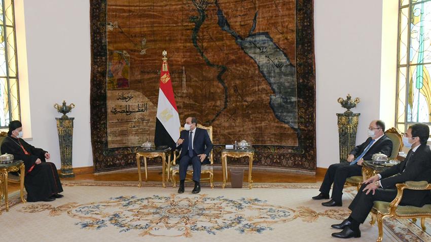 الرئيس عبد الفتاح السيسي يستقبل بطريرك أنطاكيا وسائر المشرق للموارنة