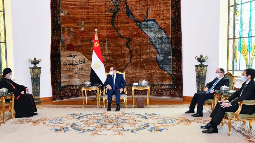 الرئيس عبد الفتاح السيسي يستقبل بطريرك أنطاكيا وسائر المشرق للموارنة