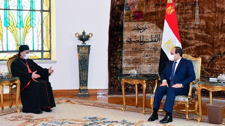الرئيس عبد الفتاح السيسي يستقبل بطريرك أنطاكيا وسائر المشرق للموارنة