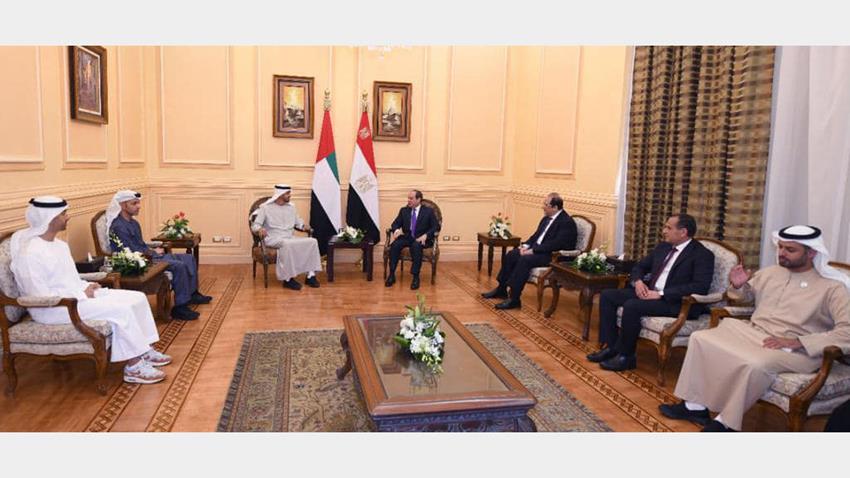 الرئيس عبد الفتاح السيسي يستقبل ولي عهد أبو ظبي 21-3-2022