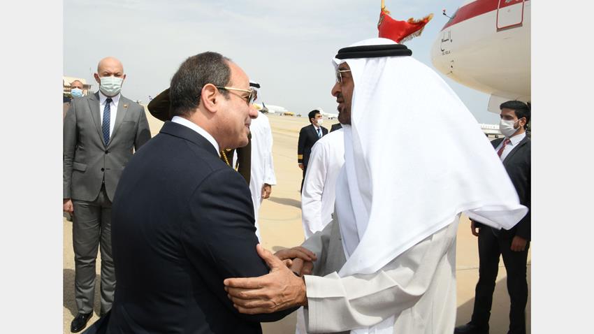 الرئيس عبد الفتاح السيسي يستقبل ولي عهد أبو ظبي 21-3-2022