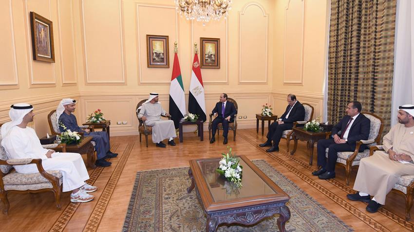 الرئيس عبد الفتاح السيسي يستقبل ولي عهد أبو ظبي 21-3-2022