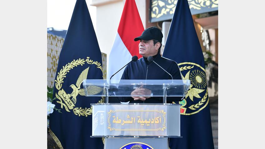 الرئيس عبد الفتاح السيسي يقوم بزيارة تفقديـة لمقـر أكاديميـة الشـرطة24/3/2022