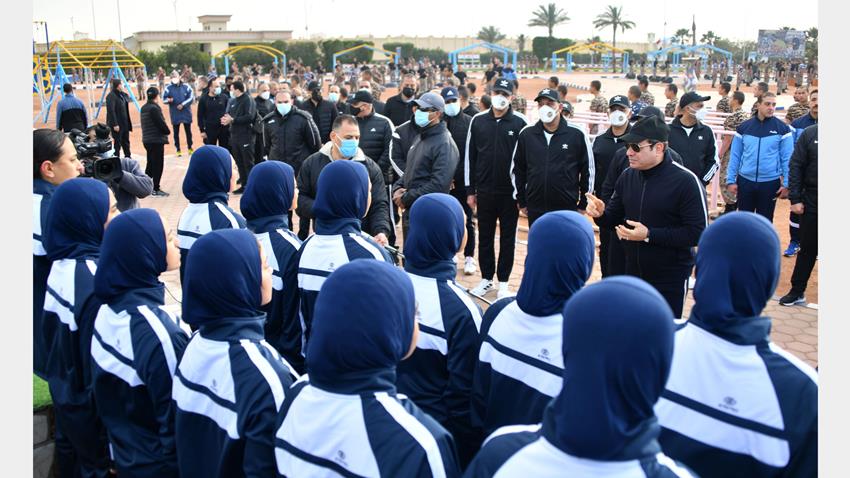 الرئيس عبد الفتاح السيسي يقوم بزيارة تفقديـة لمقـر أكاديميـة الشـرطة24/3/2022