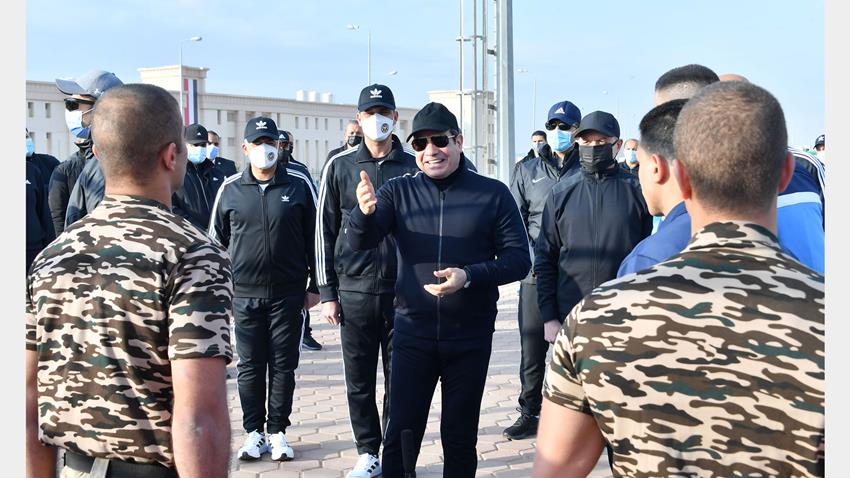 الرئيس عبد الفتاح السيسي يقوم بزيارة تفقديـة لمقـر أكاديميـة الشـرطة24/3/2022