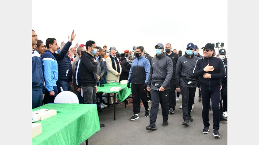 الرئيس عبد الفتاح السيسي يقوم بزيارة تفقديـة لمقـر أكاديميـة الشـرطة24/3/2022