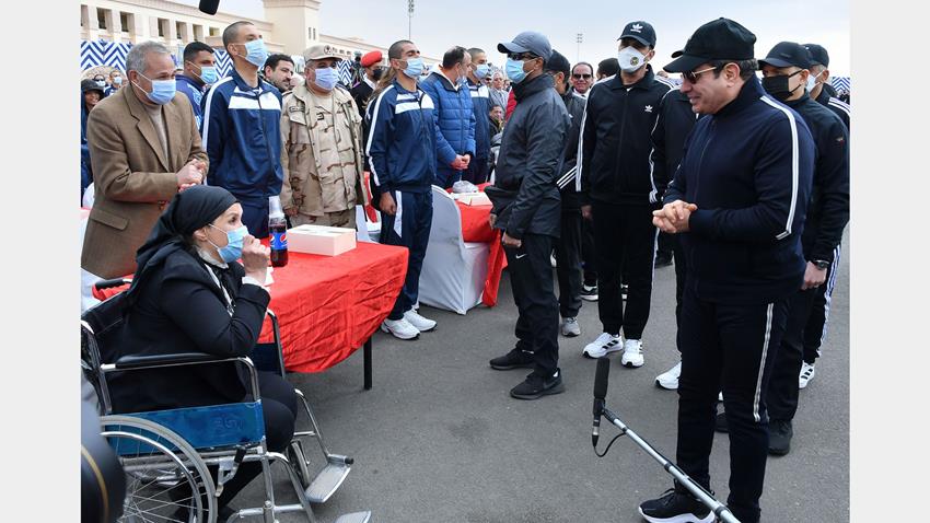 الرئيس عبد الفتاح السيسي يقوم بزيارة تفقديـة لمقـر أكاديميـة الشـرطة24/3/2022