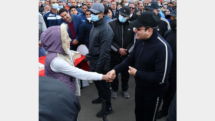 الرئيس عبد الفتاح السيسي يقوم بزيارة تفقديـة لمقـر أكاديميـة الشـرطة24/3/2022
