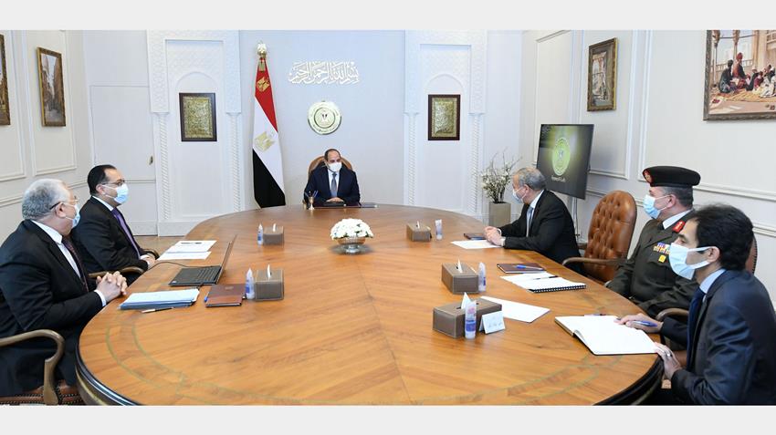 الرئيس عبد الفتاح السيسي يتابع موقف توفر السلع الاساسية الغذائية في الأسواق على مستوى الجمهورية