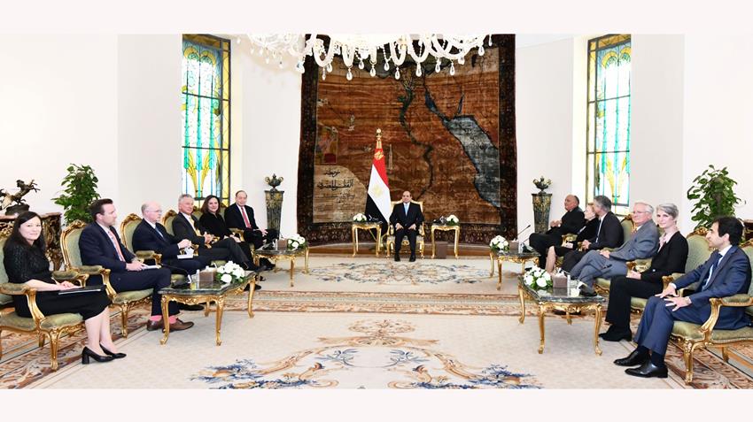الرئيس عبد الفتاح السيسي يستقبل وفدًا من الكونجرس الأمريكي  16-04-2022