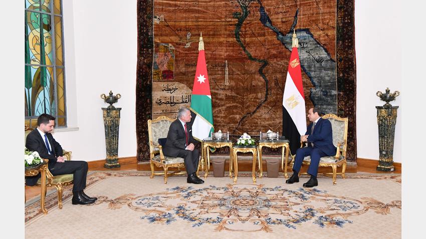 الرئيس عبد الفتاح السيسي يستقبل كلًا من ملك الأردن وولي عهد أبو ظبي