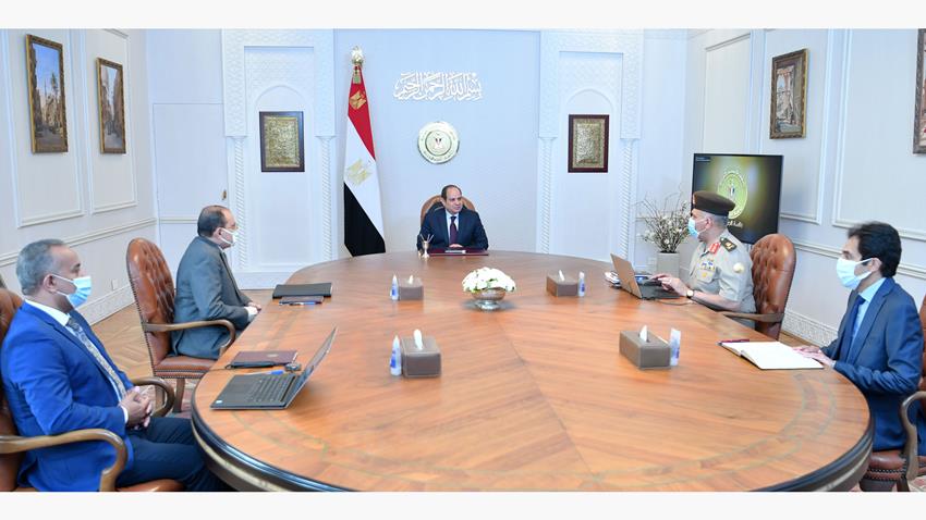 President El-Sisi Follows up on Several Projects Carried out by Engineering Authority