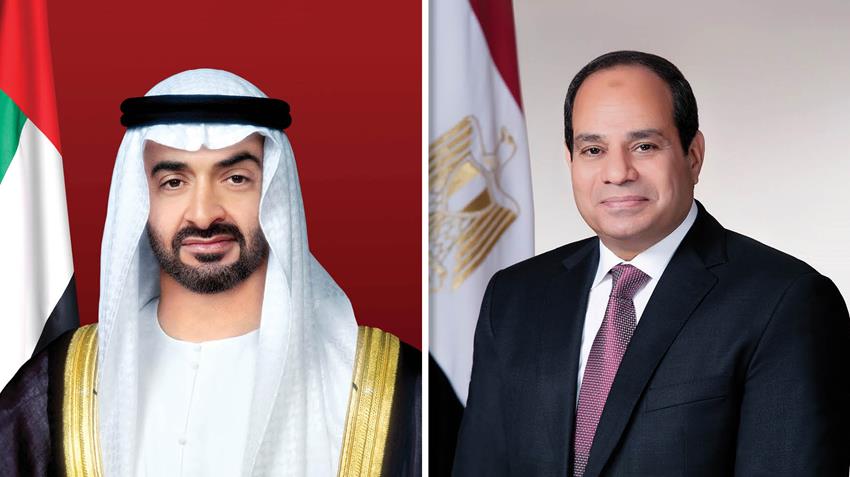 الرئيس عبد الفتاح السيسي يهنئ الشيخ محمد بن زايد آل نهيان توليه مقاليد الحكم رئيسًا لدولة الإمارات