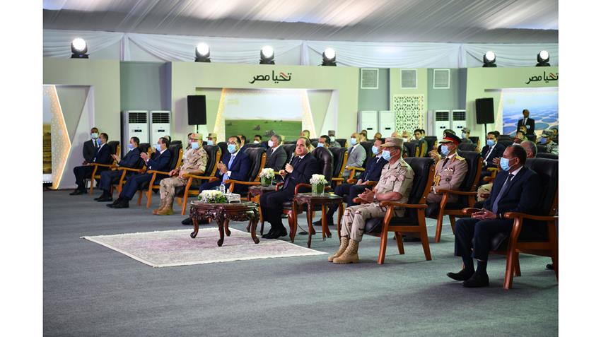 الرئيس عبد الفتاح السيسي يفتتح مشروع مستقبل مصر للإنتاج الزراعي