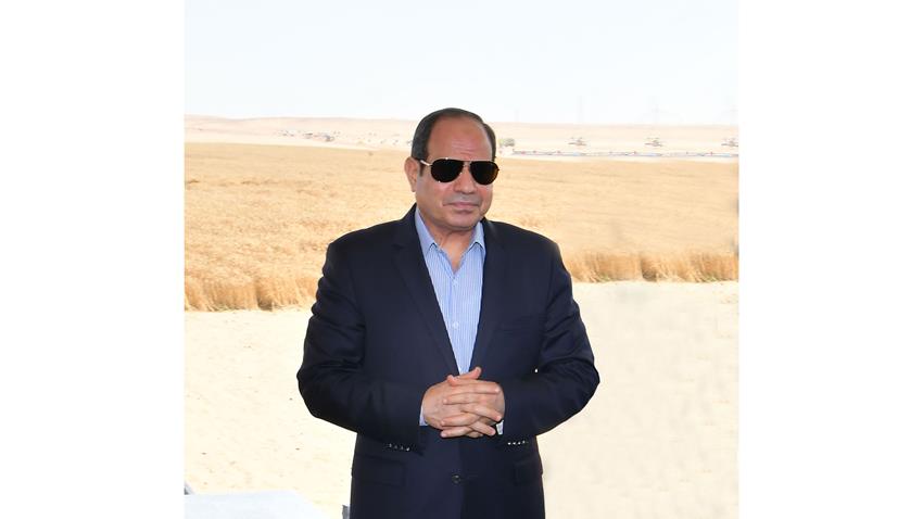 الرئيس عبد الفتاح السيسي يفتتح مشروع مستقبل مصر للإنتاج الزراعي
