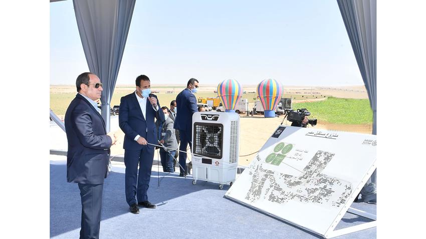 الرئيس عبد الفتاح السيسي يفتتح مشروع مستقبل مصر للإنتاج الزراعي