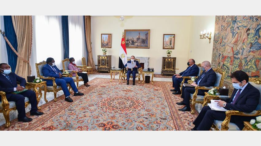 الرئيس عبد الفتاح السيسي يستقبل وزيرة خارجية جمهورية تنزانيا 9-6-2022