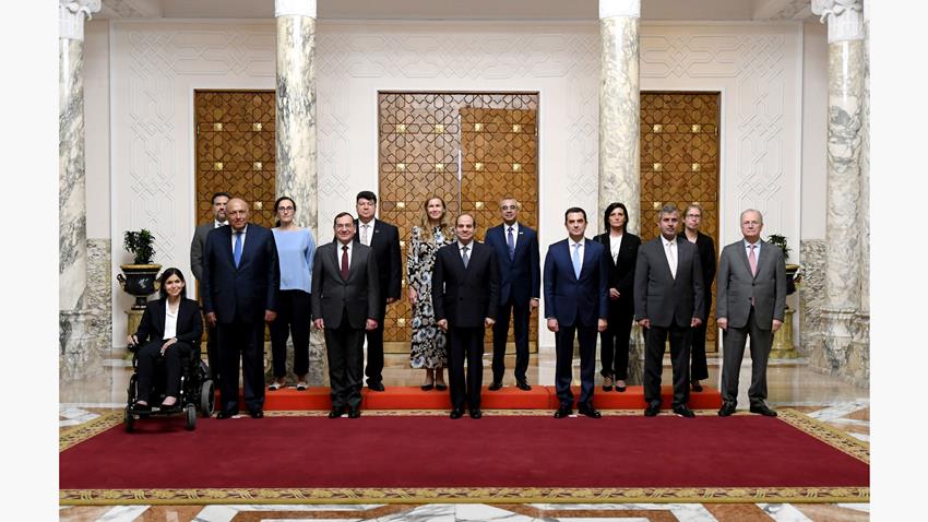 الرئيس عبد الفتاح السيسي يستقبل وزراء دول منتدى غاز شرق المتوسط