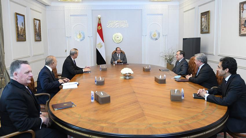الرئيس عبد الفتاح السيسي يستقبل رئيس مجلس إدارة شركة شيفرون الأمريكية العالمية لاستكشاف البترول 20/06/2022