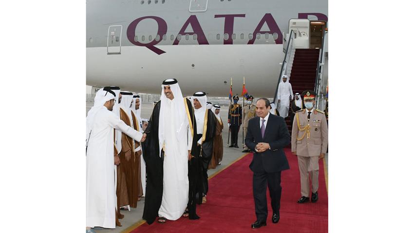 الرئيس عبد الفتاح السيسي يستقبل أمير دولة قطر 24-06-2022