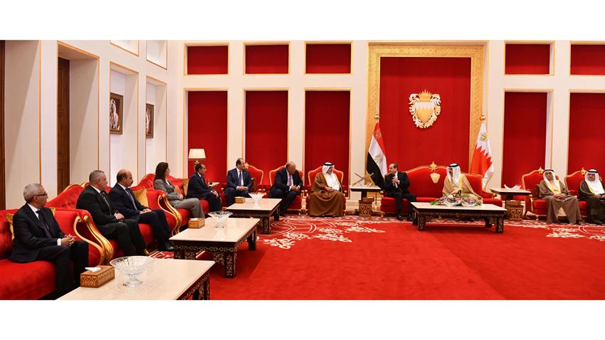 الرئيس عبد الفتاح السيسي يصل إلى العاصمة المنامة 28-6-2022