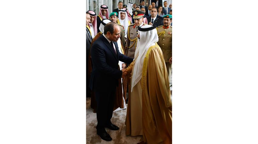 الرئيس عبد الفتاح السيسي يشارك في افتتاح المبنى الجديد في مطار البحرين الدولي مع ملك البحرين  29/6/2022