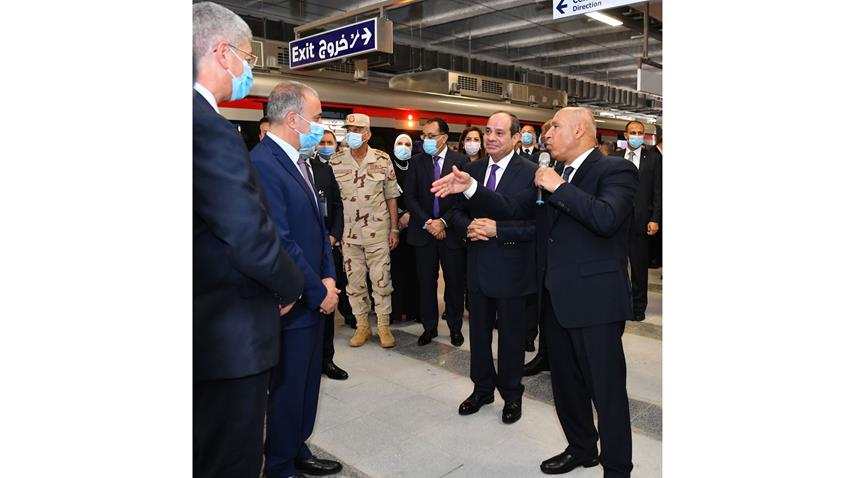 الرئيس عبد الفتاح السيسي يفتتح محطة عدلي منصور المركزية التبادلية 3-7-2022