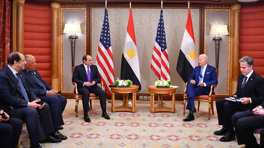 Le Président Al-Sissi rencontre à Djeddah le Président américain Joe Biden