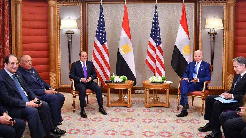 Le Président Al-Sissi rencontre à Djeddah le Président américain Joe Biden