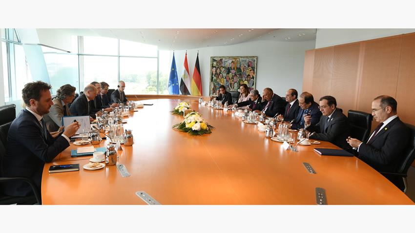 الرئيس عبد الفتاح السيسي يلتقي المستشار الألماني "أولاف شولتس" في برلين