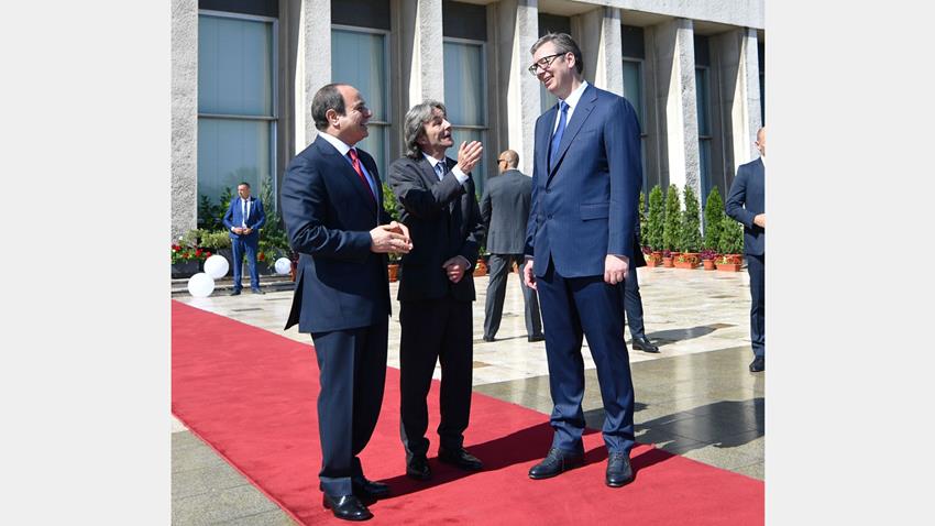 الرئيس عبد الفتاح السيسي يعقد مباحثات على مستوى القمة مع الرئيس الصربي في بلجراد 20/07/2022