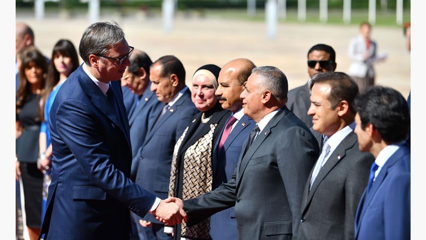 الرئيس عبد الفتاح السيسي يعقد مباحثات على مستوى القمة مع الرئيس الصربي في بلجراد 20/07/2022