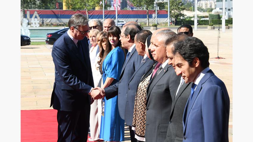 الرئيس عبد الفتاح السيسي يعقد مباحثات على مستوى القمة مع الرئيس الصربي في بلجراد 20/07/2022
