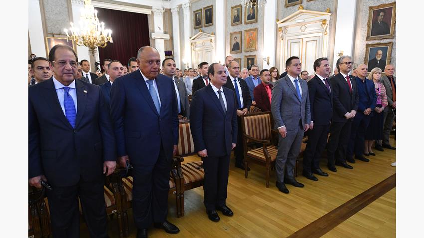 الرئيس عبد الفتاح السيسي يحصل على درجة الدكتوراه الفخرية من جامعة بلجراد 21/07/2022