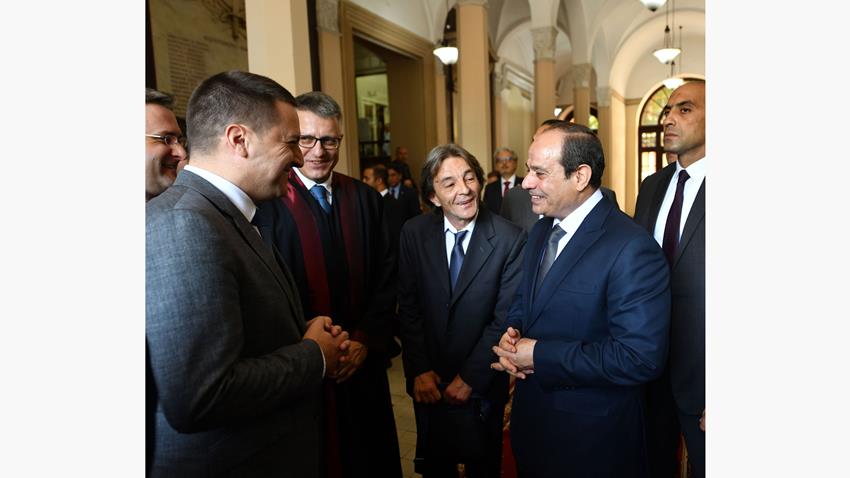 الرئيس عبد الفتاح السيسي يحصل على درجة الدكتوراه الفخرية من جامعة بلجراد 21/07/2022