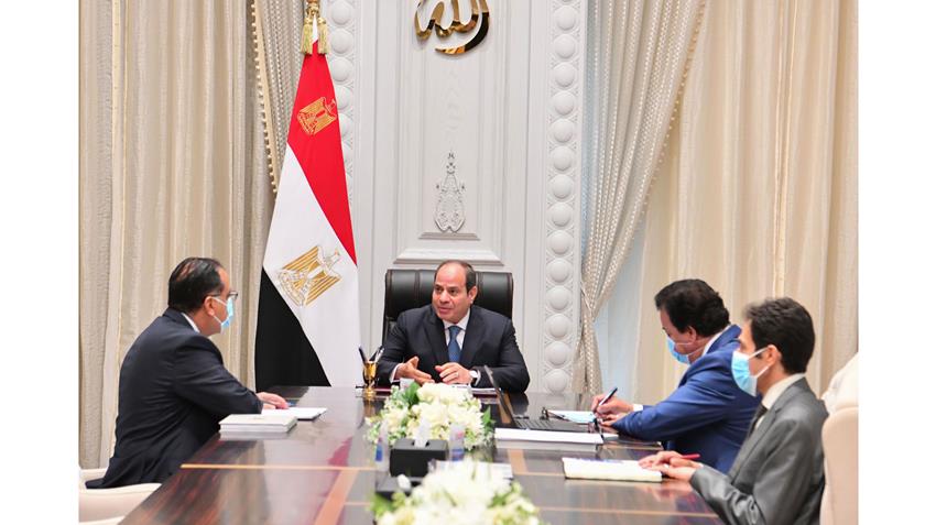 الرئيس عبد الفتاح السيسي يتابع الموقف التنفيذي لعدد من المبادرات الرئاسية