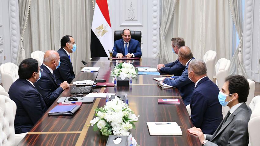الرئيس عبد الفتاح السيسي يتناول استعراض التعاون بين وزارة النقل وشركة سكك حديد ألمانيا "دويتش بان" 15-8-2022