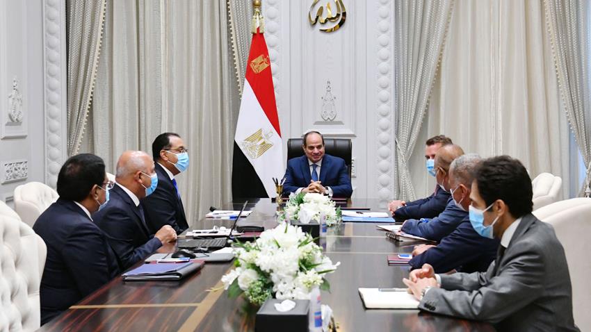 الرئيس عبد الفتاح السيسي يتناول استعراض التعاون بين وزارة النقل وشركة سكك حديد ألمانيا "دويتش بان" 15-8-2022
