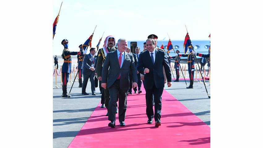 الرئيس عبد الفتاح السيسي بحضور رئيس الإمارات يستقبل كلًا من ملكي الأردن والبحرين ورئيس وزراء العراق