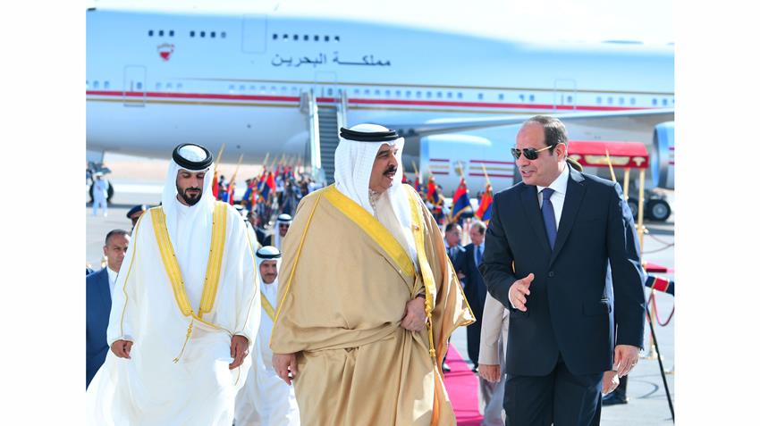 الرئيس عبد الفتاح يستقبل بمطار العلمين كلًا من ملك الأردن وملك البحرين ورئيس وزراء العراق 22/8/2022