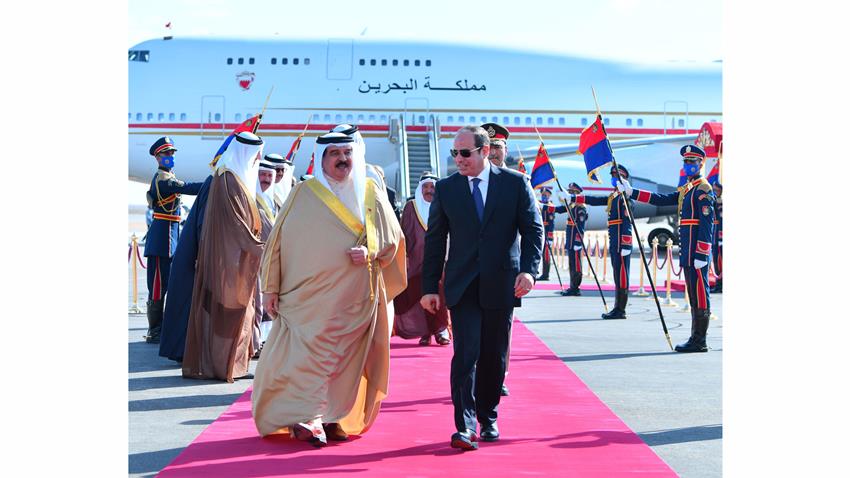 الرئيس عبد الفتاح يستقبل بمطار العلمين كلًا من ملك الأردن وملك البحرين ورئيس وزراء العراق 22/8/2022