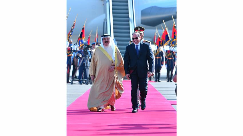 الرئيس عبد الفتاح يستقبل بمطار العلمين كلًا من ملك الأردن وملك البحرين ورئيس وزراء العراق 22/8/2022