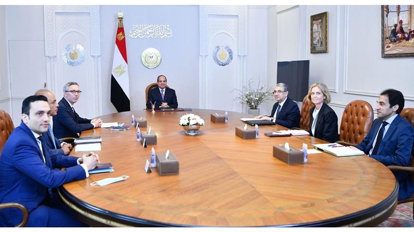 الرئيس عبد الفتاح السيسي يستقبل الرئيس التنفيذي لشركة "سكاتك" النرويجية لتوليد الطاقة الجديدة 10-9-2022