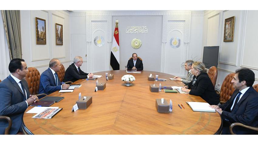 الرئيس عبد الفتاح السيسي يستقبل رئيس مجموعة ميرسك العالمية للنقل البحري