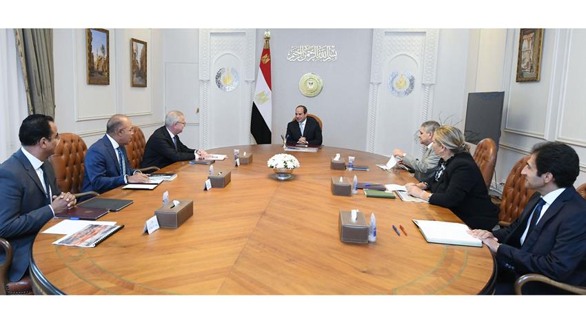 الرئيس عبد الفتاح السيسي يستقبل رئيس مجموعة ميرسك العالمية للنقل البحري 19-09-2022