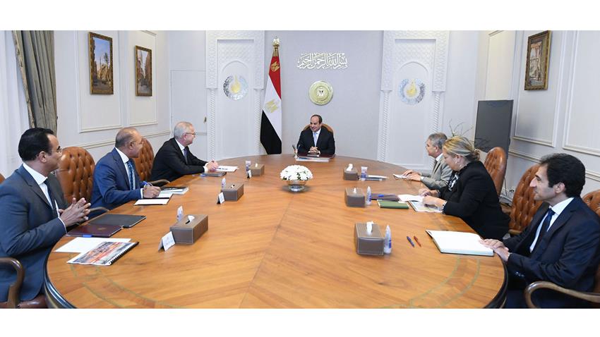 الرئيس عبد الفتاح السيسي يستقبل رئيس مجموعة ميرسك العالمية للنقل البحري 19-09-2022