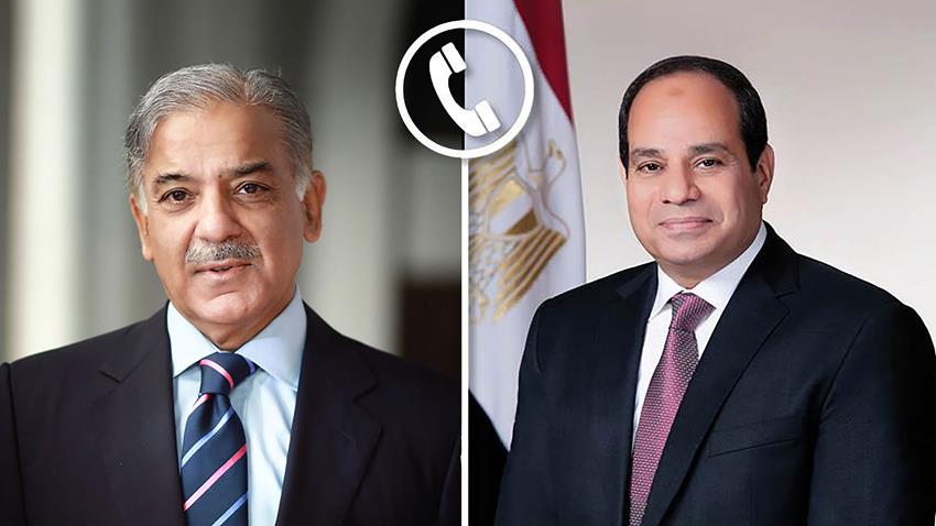 الرئيس عبد الفتاح السيسي يجرى اتصالًا هاتفيًا مع رئيس الوزراء الباكستاني