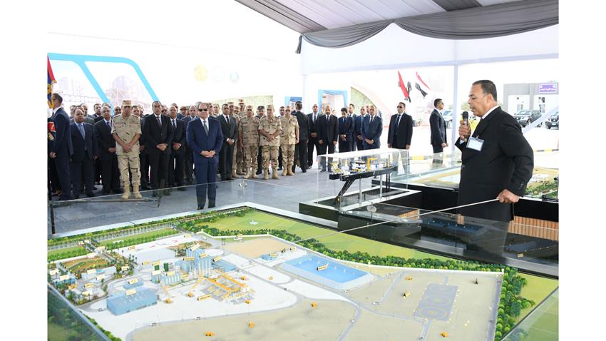 الرئيس عبد الفتاح السيسي يفتتح مصنع الرمال السوداء بمدينة البرلس بمحافظة كفر الشيخ 19/10/2022