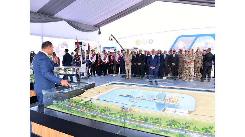 الرئيس عبد الفتاح السيسي يفتتح مصنع الرمال السوداء بمدينة البرلس بمحافظة كفر الشيخ 19/10/2022